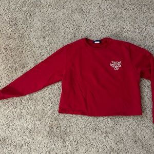 Outdoor Voices hot pink sweatshirt